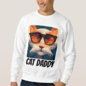 CAT DADDY DAD SUNGLASSEN MANNEN T-SHIRTS (Voorkant)
