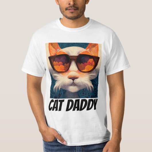 CAT DADDY DAD SUNGLASSEN T-SHIRTS (Voorkant)