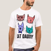 CAT DADDY DAD t-shirts (Voorkant)