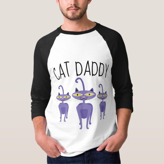 CAT DADDY DAD T-shirts (Voorkant)