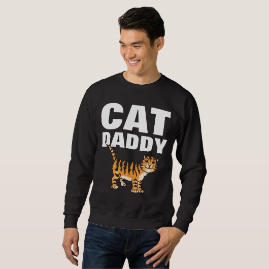 CAT DADDY Dad T-shirts, grappig Trui (Voorkant volledig)
