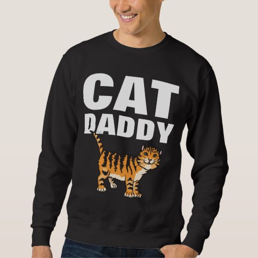 CAT DADDY Dad T-shirts, grappig Trui (Voorkant)