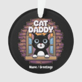 Cat Daddy Extraordinaire De Beste Kattenvader Ooit Ornament (voorkant)