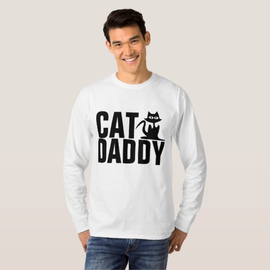 CAT DADDY, Funny Cat Dad T-shirts (Voorkant volledig)