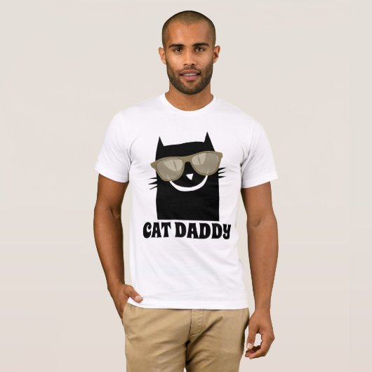 CAT DADDY Funny T-shirts (Voorkant volledig)