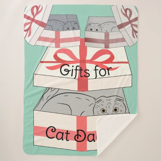Cat Daddy Gifts Sherpa Deken (Voorkant)