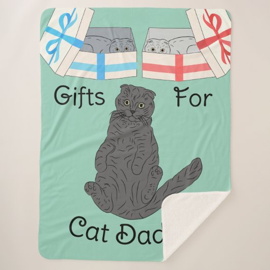 Cat Daddy Gifts Sherpa Deken (Voorkant)