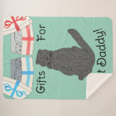 Cat Daddy Gifts Sherpa Deken (Voorkant (horizontaal))