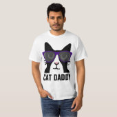 CAT DADDY grappige t-shirts, Tuxedo T-shirt (Voorkant volledig)