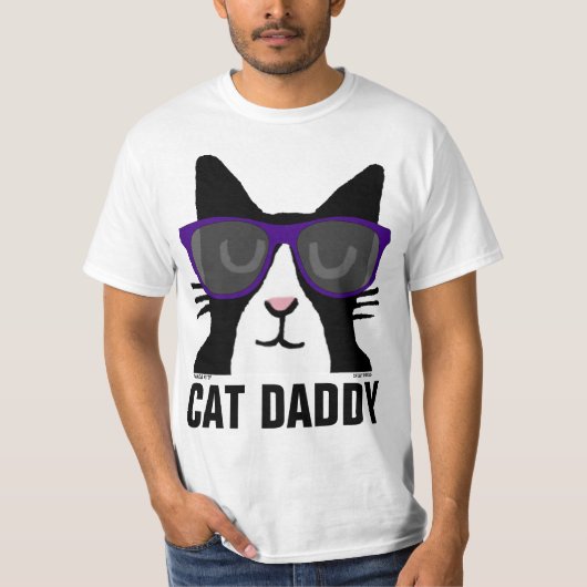 CAT DADDY grappige t-shirts, Tuxedo T-shirt (Voorkant)