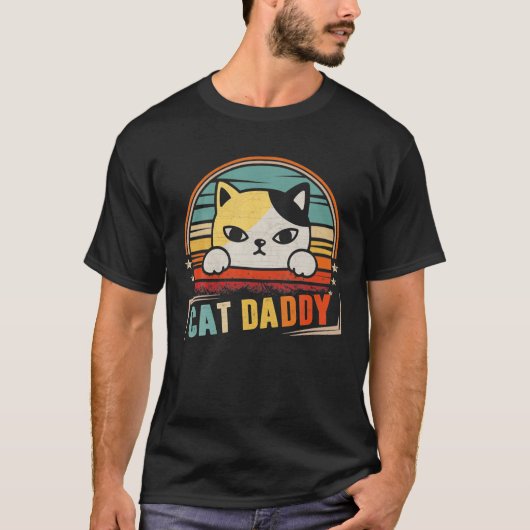 Cat Daddy Katten Katteneigenaren Vaderdag T-shirt (Voorkant)