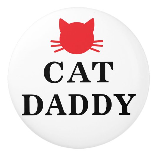 Cat Daddy keramische knop (Voorkant)