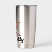 Cat Daddy Musician Drummer | Tabby Cats Art Lover Geïsoleerde Drinkbeker (Links)