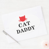 Cat Daddy Ovale Stickers (Envelop)