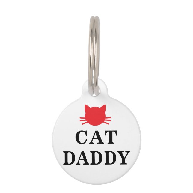 Cat Daddy Pet Tag Huisdierpenning (Voorkant)