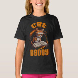 Cat Daddy Reading T-shirt