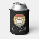 Cat Daddy Retro Kattenpoot Opa Kerstcadeau Blikjeskoeler (Blikje Achterkant)
