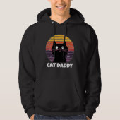 CAT DADDY  RETRO STIJL T-shirts Hoodie (Voorkant)
