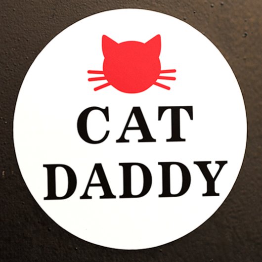 Cat Daddy Ronde Sticker