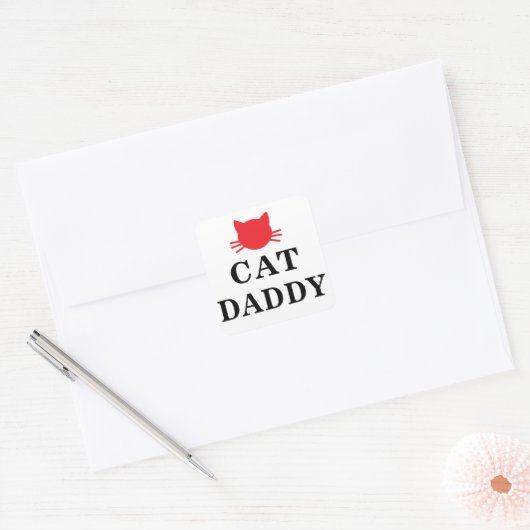Cat Daddy Square Stickers (Envelop)