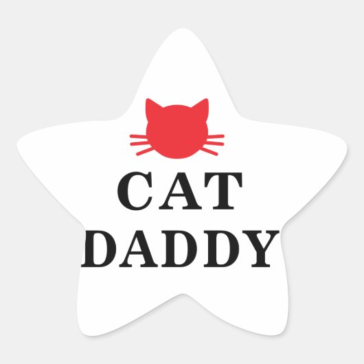 Cat Daddy Star Stickers (Voorkant)