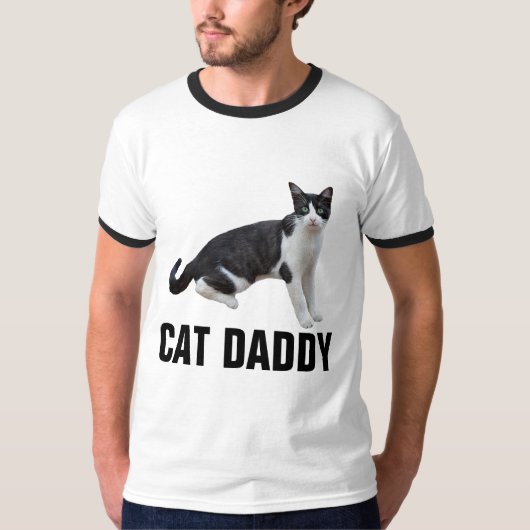 CAT DADDY, TUXEDO CAT T-shirts (Voorkant)