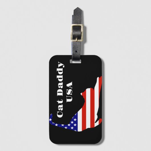 Cat Daddy USA Bagagelabel (Voorkant (verticaal))