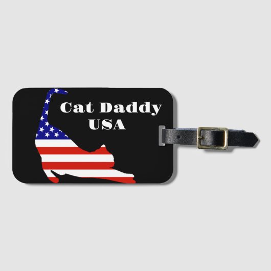 Cat Daddy USA Bagagelabel (Voorkant (horizontaal))