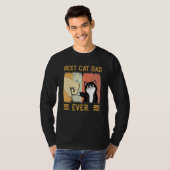 Cat Daddy Vaderdag 2022 Beste kat papa ooit T-shirt (Voorkant volledig)