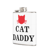 Cat Daddy Vinyl verpakte kolf Heupfles (Links)