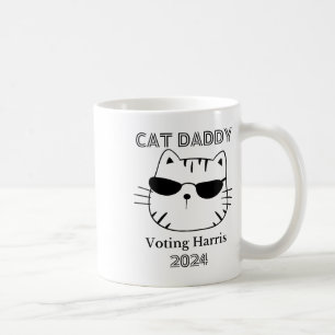 Cat Daddy voor Kamala Funny Cat Dad Vote Kamala El Koffiemok