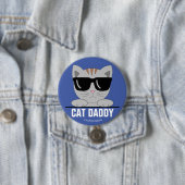 CAT DADDY Zonnebril Kat knop Ronde Button 7,6 Cm (In situ)