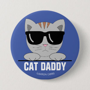 CAT DADDY Zonnebril Kat knop Ronde Button 7,6 Cm