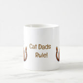 Cat Dads Rule mok - een perfecte Vaderdag cadeau K (Center)