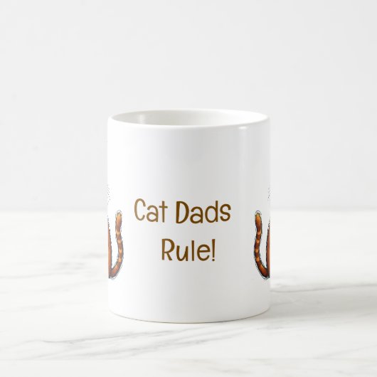 Cat Dads Rule mok - een perfecte Vaderdag cadeau K (Center)