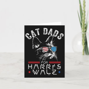 Cat Dads voor Harris Waltz 2024 Amerikaanse vlag Kaart