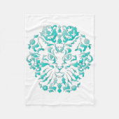 Cat Damask Fleece Blanket Deken (Voorkant)