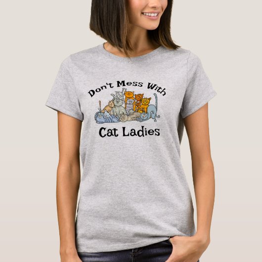 Cat Dames Design T-shirt (Voorkant)