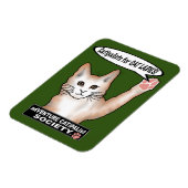 Cat Dames Kat Flexibele Fotomagneet Magneet (Linkerzijde)