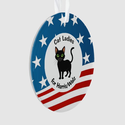 Cat Dames voor Harris / Walz Design Acryl Ornament (voorkant)