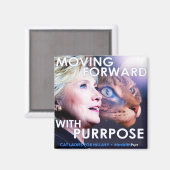 Cat Dames voor Hillary Purpose Magnet (Voorkant / Achterkant)
