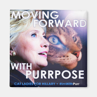 Cat Dames voor Hillary Purpose Magnet