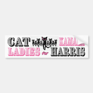 Cat dames voor Kamala Harris Bumpersticker