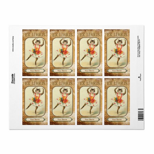 Cat Dance Book Borden Etiket (Full Sheet)