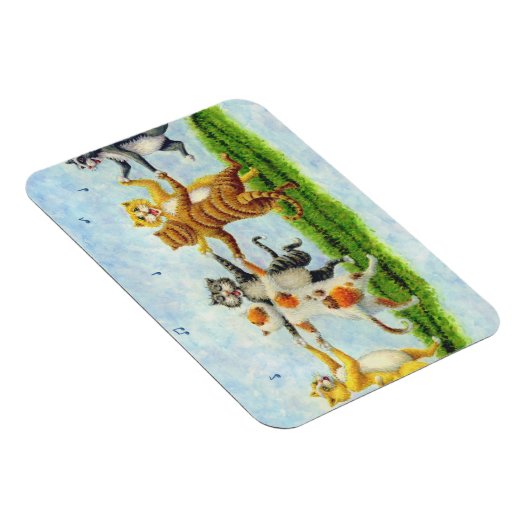 CAT DANCE SINGING FELINE MAGNET *Personalize Magneet (Rechterzijde)