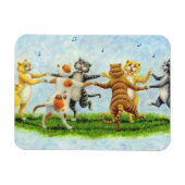 CAT DANCE SINGING FELINE MAGNET *Personalize Magneet (Horizontaal)