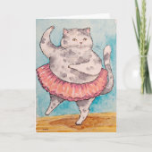 Cat Dancing Get Well card Kaart (Voorkant)
