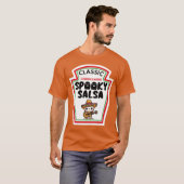 Cat Dancing Guitar Partie Spooky Salsa Parodie T-shirt (Voorkant volledig)