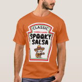 Cat Dancing Guitar Partie Spooky Salsa Parodie T-shirt (Voorkant)