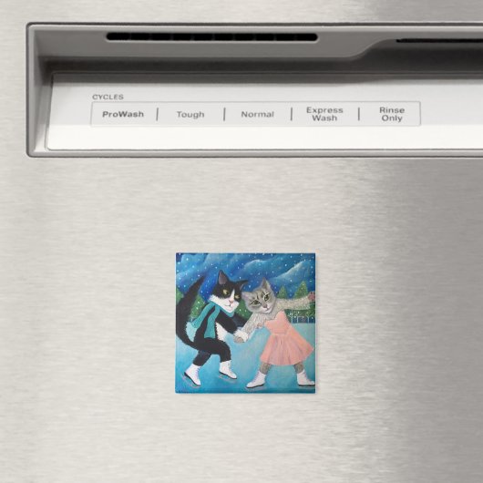 Cat Dancing Magneet (Insitu (Vaatwasser))